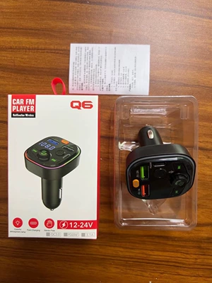Car USB Charger Fm Car mp3 - q6