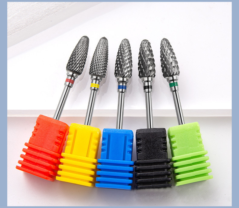 Imported Manicure Tungsten Steel Polishing Head to Remove Nails, Remove Dead Skin, Remove Phototherapy Glue, Crystal Extension Nail Electric Polisher, Universal