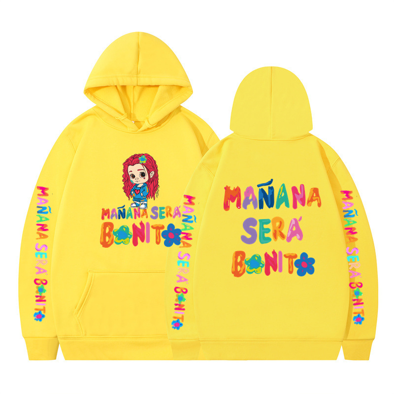 Cross-border otoño e invierno nuevo estilo Amazon moda europea y americana Karol G alfabeto sudadera con capucha suéter casual para parejas