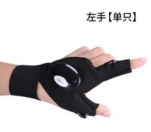 现货led手电筒发光钓鱼手套应急修理夜钓照明手套手指灯手套|undefined