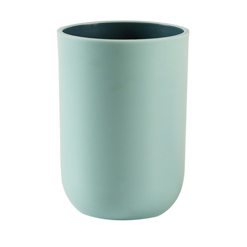 Creative Two-Color Double-Layer Sandpaper Home Toothbrush Cup Couple Simple Soft Plastic Couple Toothbrush Cups