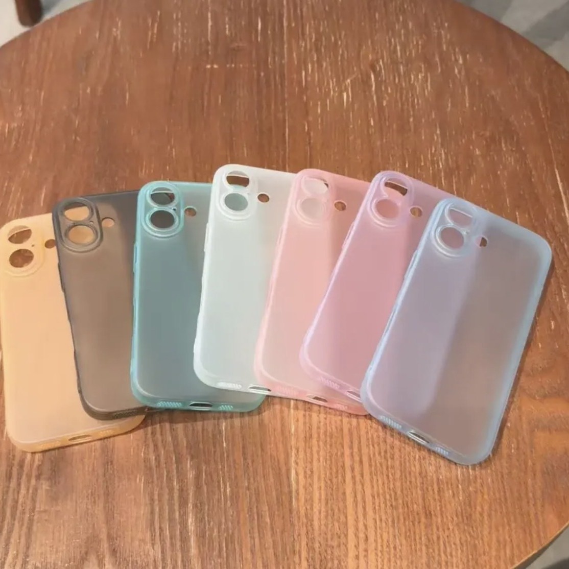 Ice Mist Frosted Translucent Iphone17Promax Mobile Phone Case Apple 16Pro15 Anti-Fall All-Inclusive 13 Soft Shell