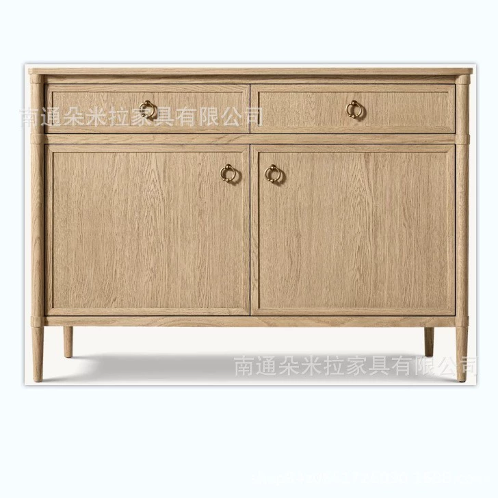 RH Высококачественный роскошный буфет из массива дерева в американском стиле, обеденный шкаф, витрина, шкаф для хранения.