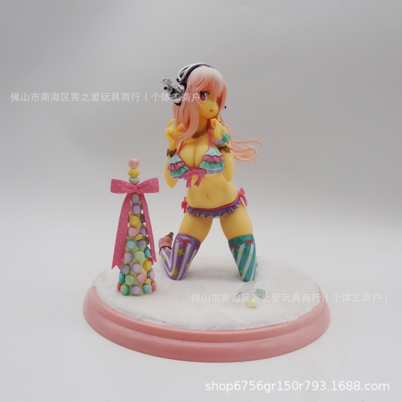 美少女 alphamax  性感索尼子  With 马卡龙甜饼塔 盒装手办摆件