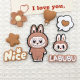 labubu cloth cartoon diy accessories mobile phone case cup cotton shoes ipad cover decorative patch