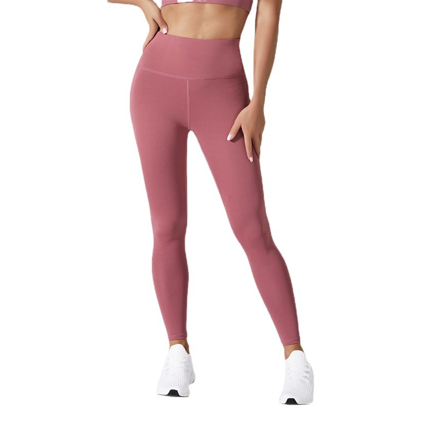 Нотинг обнаженные красивые бедра быстро высушенные брюки для йоги с высокой талией