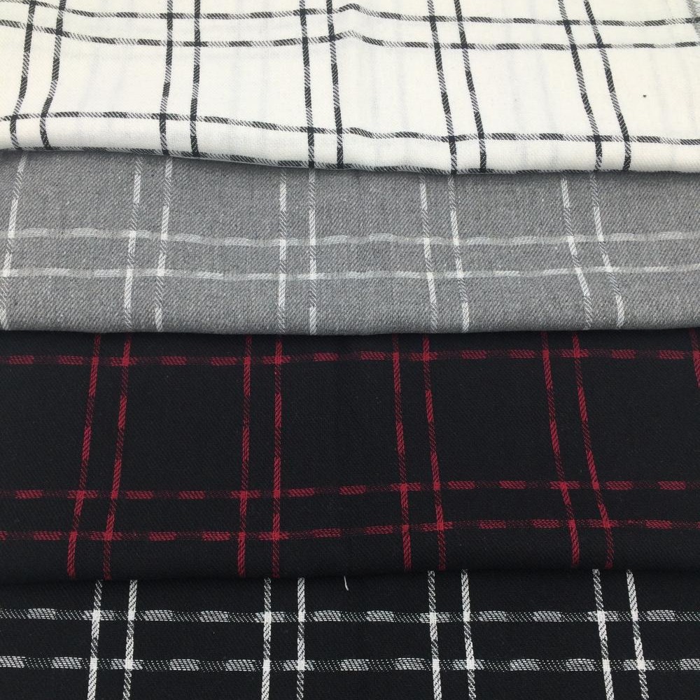 色织梭织提花格子布料女装连衣裙5229衬衫淘现货面料先染布