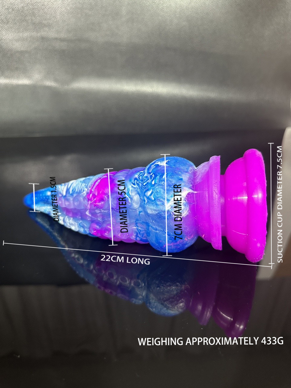 Colorful Octopus Tentacle Silicone Anal Plug, Special-Shaped Adult Toy — detail image 18