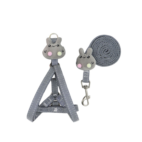 Leash for small Teddy dogs, outdoor walking rope pet supplies manufacturer, non-slip and anti-tangle dog leash