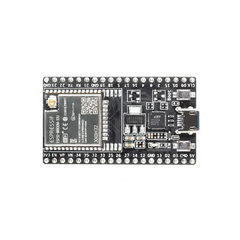 Плата разработки ESP32-DevKitC, основание, может быть оснащена WROOM-32D/32U WROVER модулем