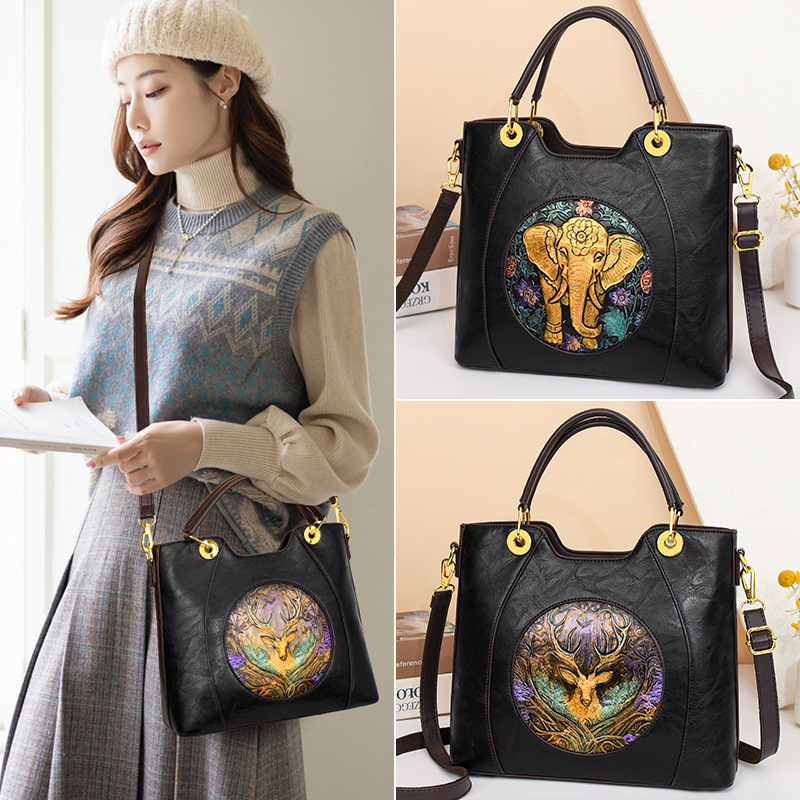 2023 Invierno nueva bolsa de mensajero de hombro portátil de estilo europeo y americano fresco de la moda de comercio exterior transfronterizo