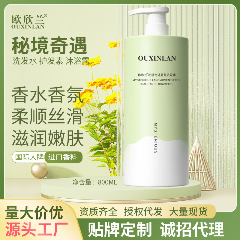 Set de Champú y Acondicionador Anticaspa Voluminizador y Control de Grasa con Fragancia de Aventura Secreta de Ou Xinlan al por Mayor