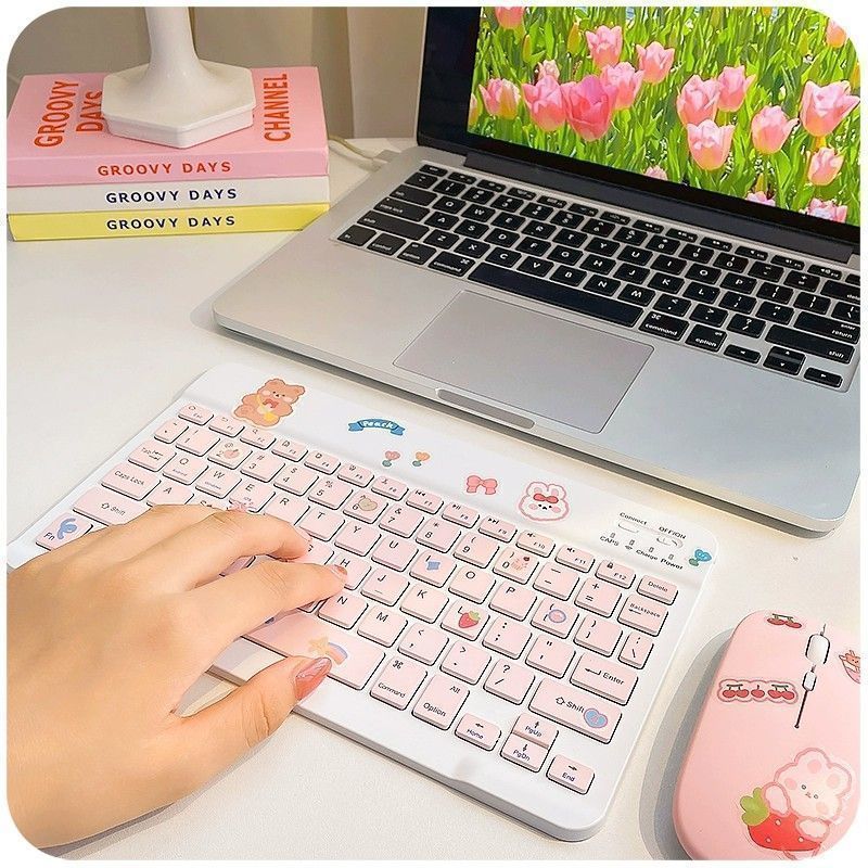 无线键盘蓝牙可充电外接鼠标适用ipad平板苹果安卓手机通用华为|undefined