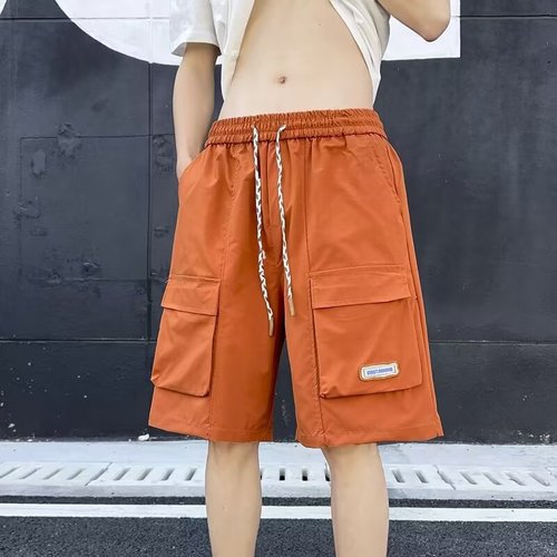 Japanese-style work shorts for men, summer trendy brand, loose mountain system sports casual men's five-inch mid-calf pants, dropshipping