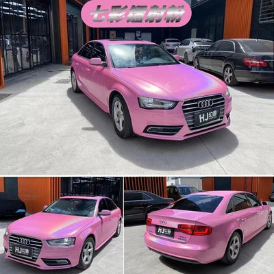 Matte White, Gray, Pink, Sea | Auto Color Change Film - colorful-laser-powder-152-18m
