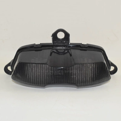 Suitable for Kawasaki ZX6R 95-97 ZX9R 94-97 modified LED rear light steering brake integrated (Motorcycle tail) - smoked-black