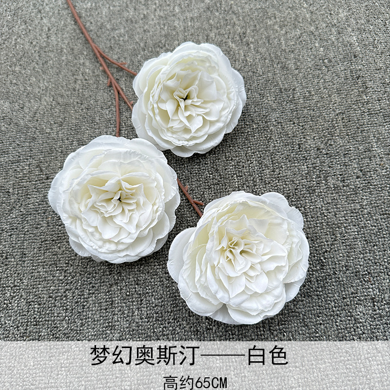 Artificial Rosa sola franela Rosa flor artificial boda decoración del hotel decoración del hogar arreglo de flores flor artificial Rose