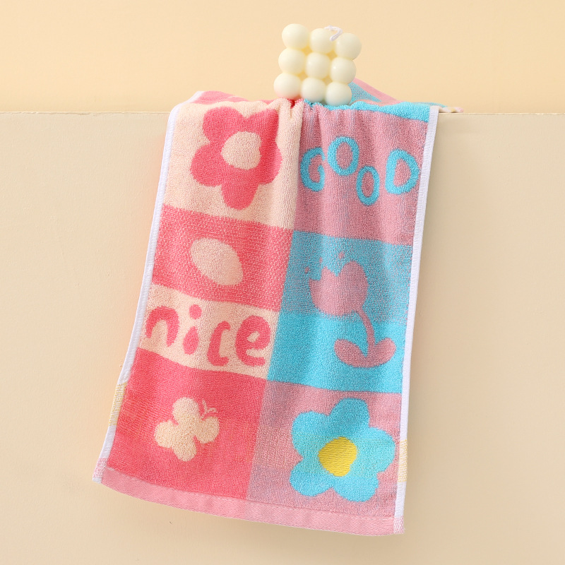 Toalhas de rosto em algodão para bebés e crianças jacquard_voghion.com