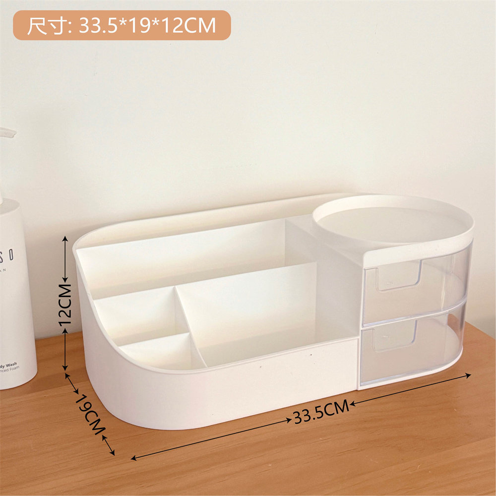 Nuevo ins cosméticos joyería de doble capa plegable de almacenamiento rack simple escritorio del hogar cuarto de baño de almacenamiento en rack de almacenamiento