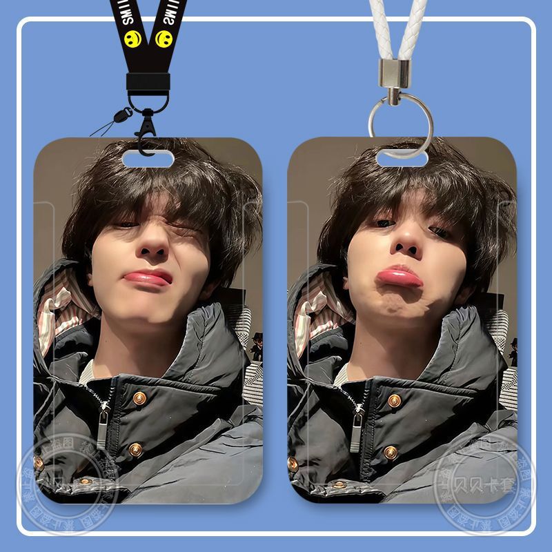 Cute Hanging Neck Accessory for Students with Sliding Cover for Meal Card, Bus Card, Id Card, and Campus Card by Man Li Hao Star