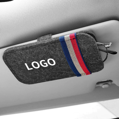 Car glasses case bag multifunctional Car Glasses Clip/Bill Clip - dark-gray-with-label