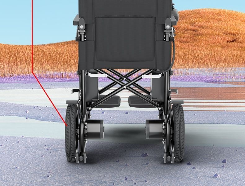 Hengbeishu electric wheelchair is an intelligent, fully automatic, foldable, lightweight wheelchair for the elderly and disabled
