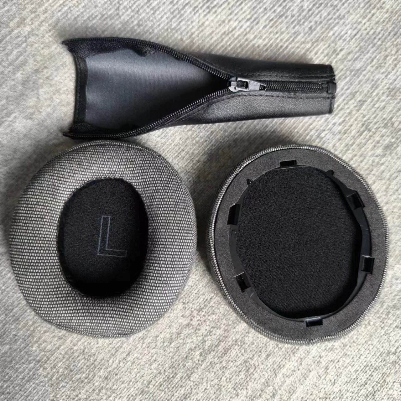 Совместимый кожаный чехол для наушников Anker Soundcore Life Q30, чехол для Q35BT наушников, вместительный