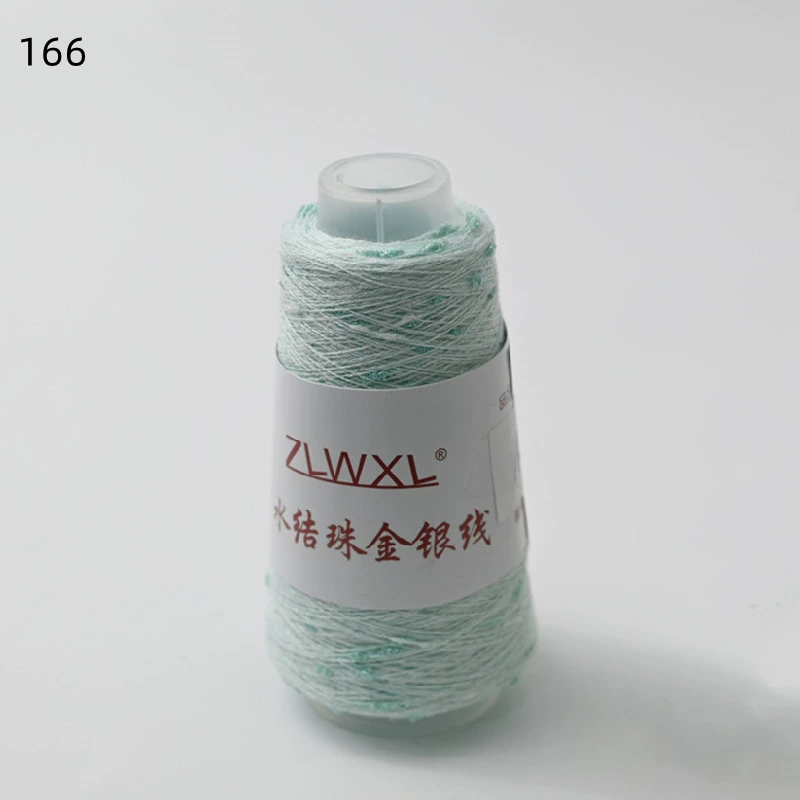 Woven silk threads handmade, 50 gram, gold and silver