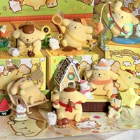 Пудинг-собака, детство, серия «Четыре сезона», слепая коробка Sanrio, модный офисный настольный орнамент ручной работы, кукла в подарок.