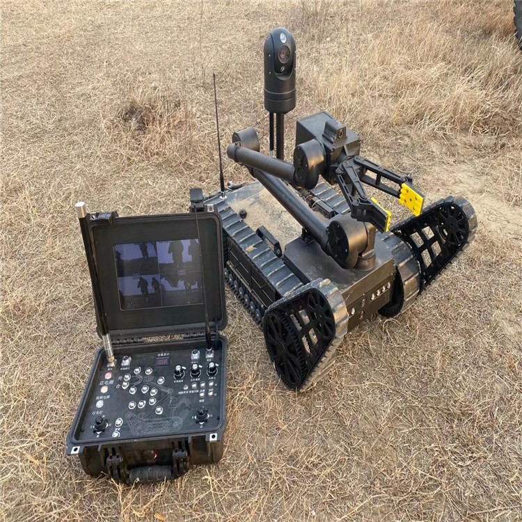 Robot de explosión de tamaño medio tipo rastreo tipo brazo oscilante doble inteligente de control remoto inteligente de explosión explosión robot antiexplosión
