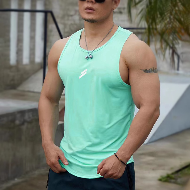 Maiba GYM 패션 브랜드 빠른 건조 조끼 미국 스포츠 여름 민소매 양복 조끼 티셔츠 피트니스 농구 러닝 조끼