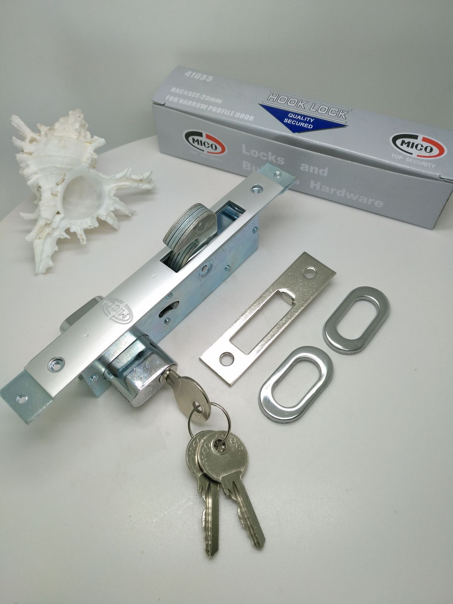 Puerta de aleación de aluminio del sur de China y cerradura de ventana puerta de vidrio cerradura de piso empuje cerradura de la puerta ventilador alto 41055 tipo cerradura de la puerta cerradura antirrobo