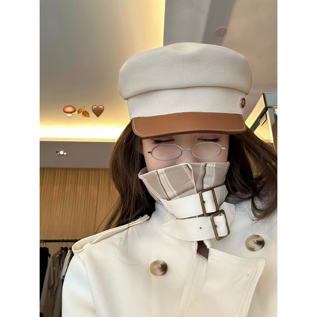早安樊樊「北川景子」正肩立领英伦风/不规则中短款风衣外套女秋