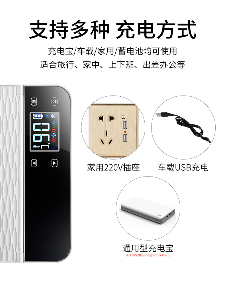 Insulin Refrigeration Box 2-8 Degree Ice Box Mini Refrigerator Medicine Refrigeration Box Dual-Core Refrigeration Car-Mounted