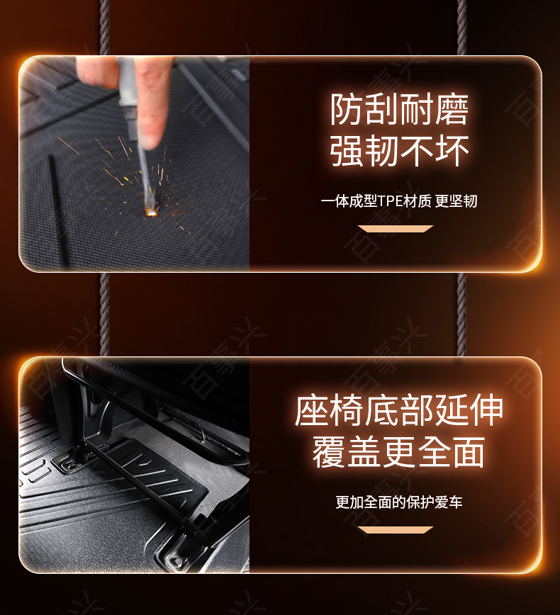 Suitable for Changan Kaicheng V919 Trunk Mat, Special Passenger Version/Cargo Version Car Mat, Tpe Car Floor Mat
