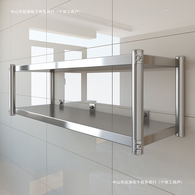 스테인레스 스틸 주방 선반 벽걸이 형 주방 전자 레인지 선반 벽걸이 형 벽 선반 벽걸이 형