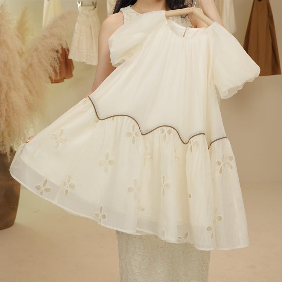 New Girls' Summer Dress Korean Style Pastoral Style Fashionable Skirt Children's New Western Style Princess Skirt Big Children's dress