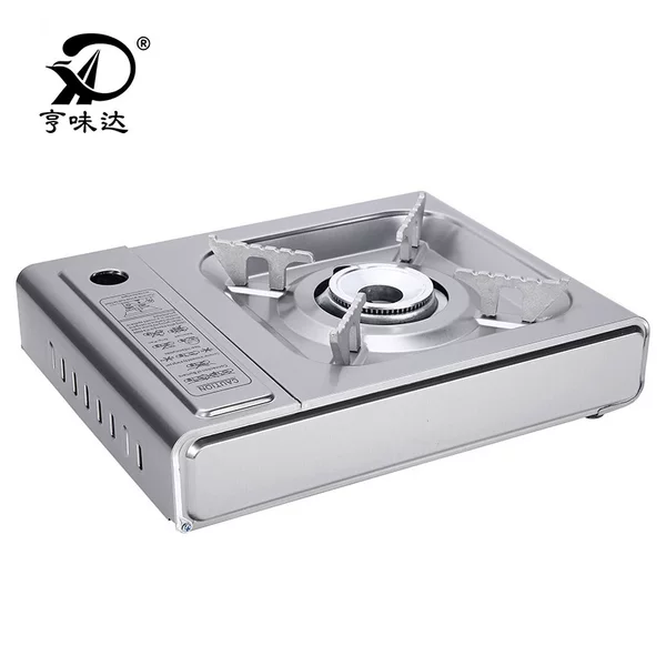 Stainless Steel Portable Cassette Stove Hot Pot Barbecue Stove Cassette Stove Outdoor Portable Camping Picnic Fierce Fire Gas Stove