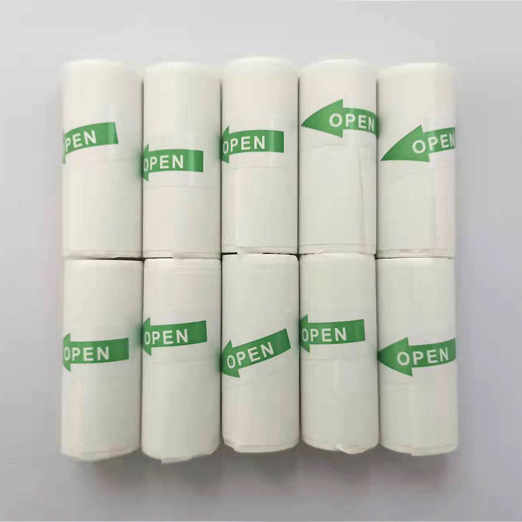 Impresora de errores de papel de impresión adhesivo 57X25 sin núcleo de papel de recibo de supermercado para llevar papel de impresión adhesivo