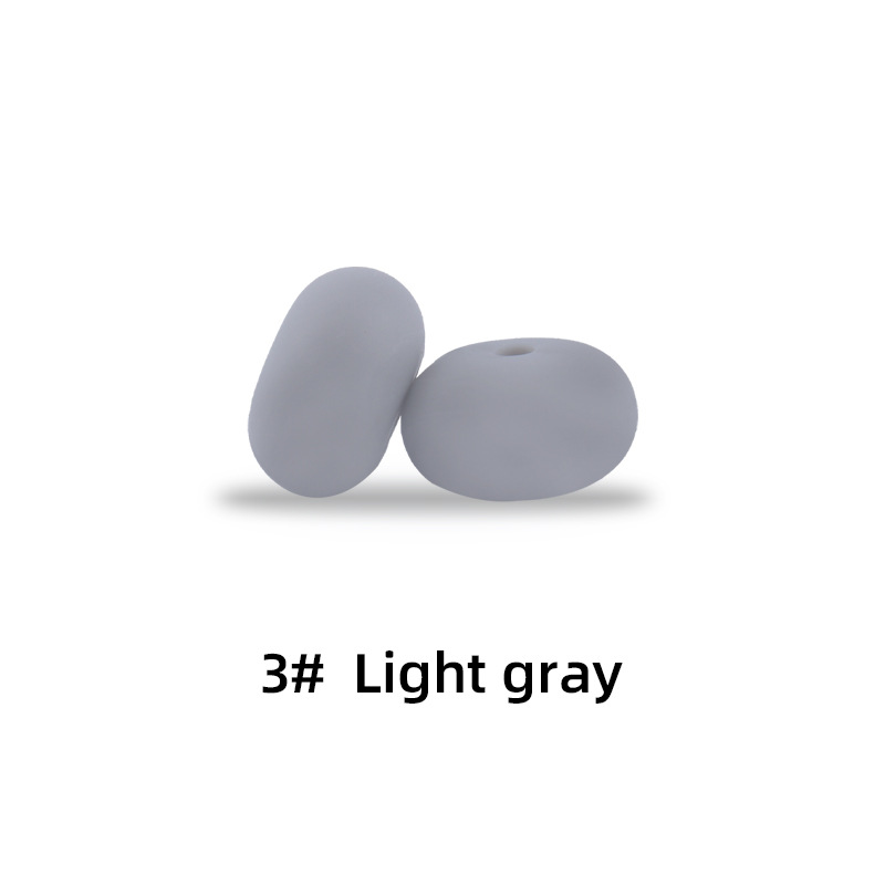 15mm silicona Abacus beads Spacer joyería tesoro molar juguete DIY chupete cadena collar accesorios de la joyería