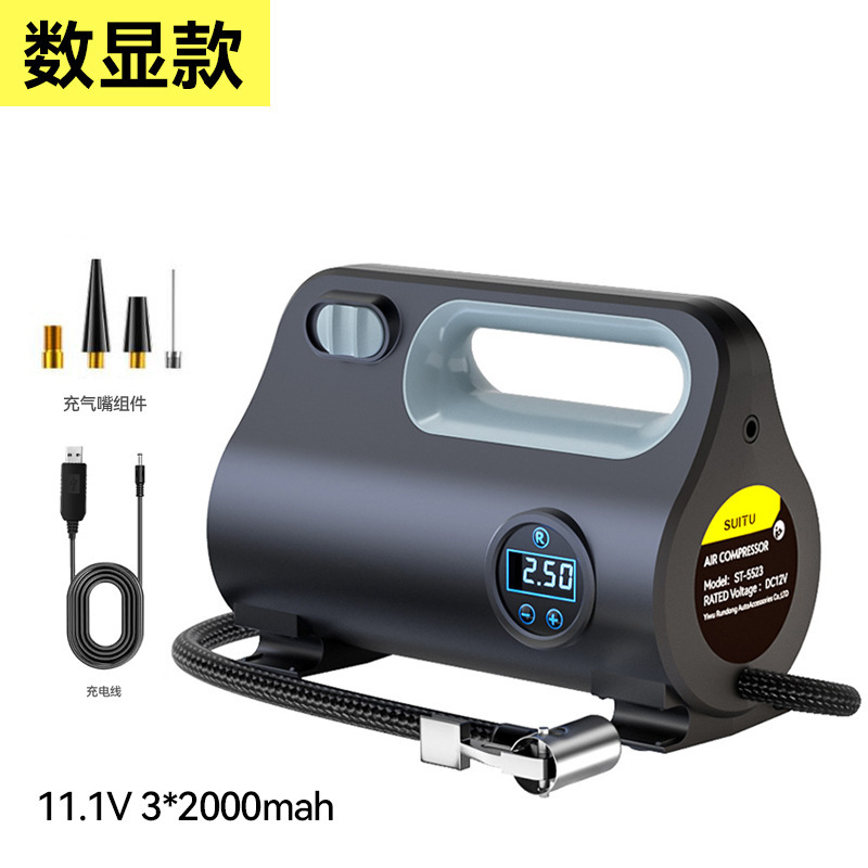 クロスボーダー新型車載インフレータブルポンプのタイヤ空気入れポンプの大出力空気入れ機の携帯型デジタル表示知能空気入れ|undefined