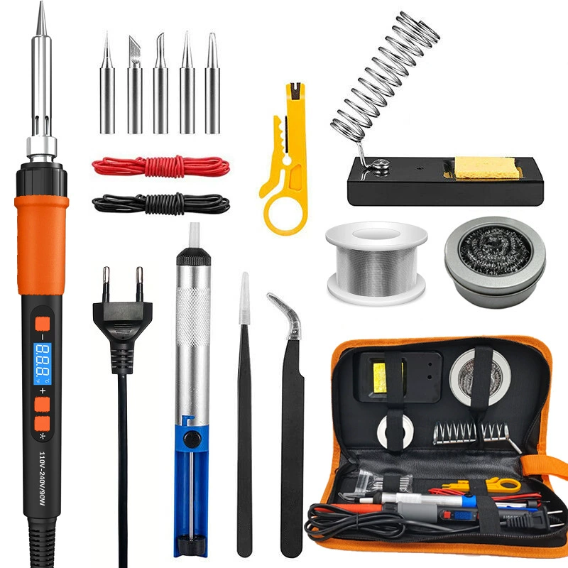 Tools set, 90W, with LED display, 80W
