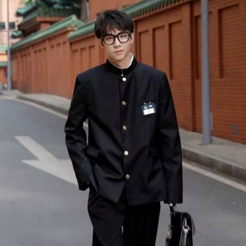 New Style Men's Trendy Japanese-Style Uniform, Passionate High School Uniform, Western Jacket, Female Student Class Uniform, Brand Suit