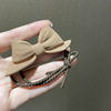 South Korean colored goods, hairgrip with bow, hair accessory, hair rope, wide color palette