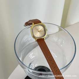 批发直播女款复古小众冷淡风ins风百搭气质高级感时尚简约石英表