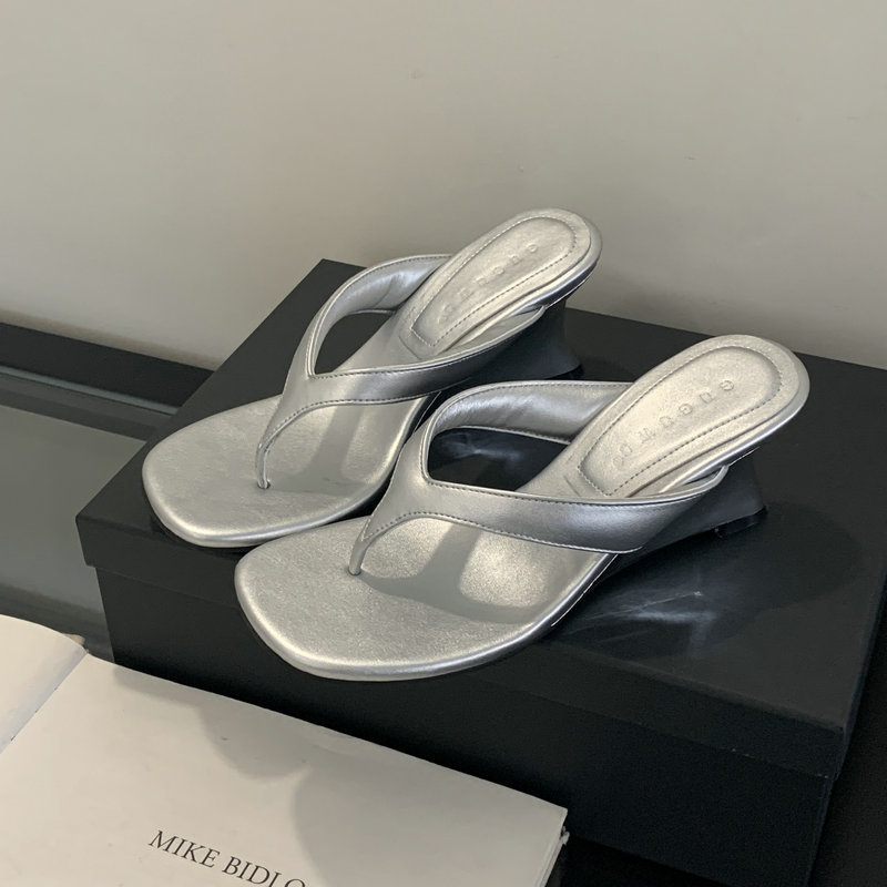 Sandalias francesas, chanclas, chanclas, chanclas, zapatos de hadas, verano, 2025, nuevas sandalias de tacón alto con chanclas simples