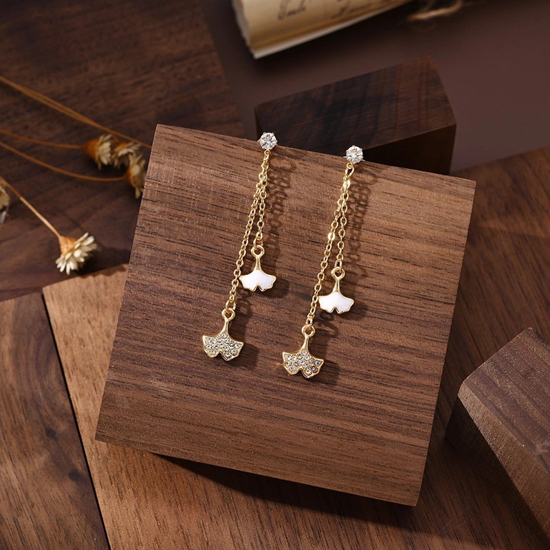 Long South Korean earrings