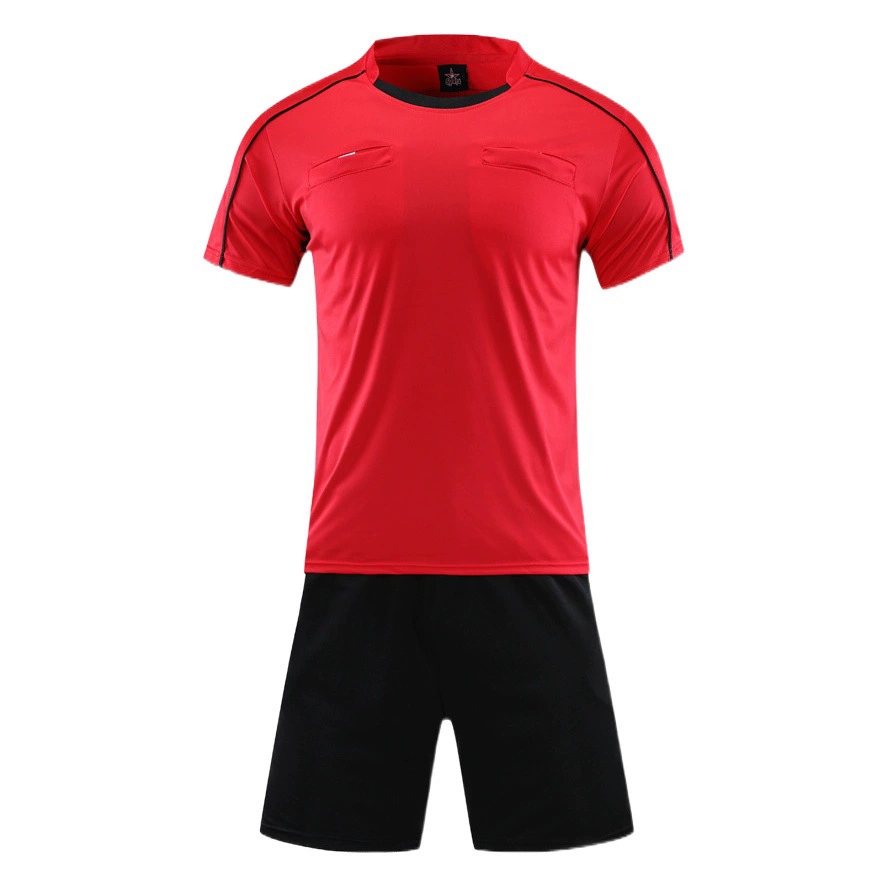 Производители производят легкую доску для рефери, костюм футбольного рефери, одежду с короткими рукавами для футбольного рефери, мужскую одежду для рефери.