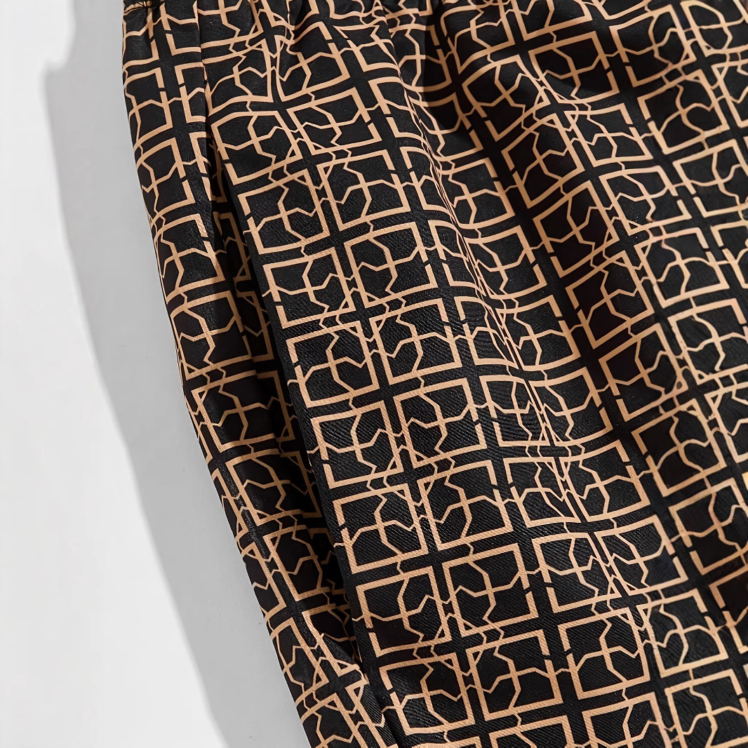 Tk Amazon Tumu Hot New Plaid Retro Beach Pants Comfortable Men's Ready Stock