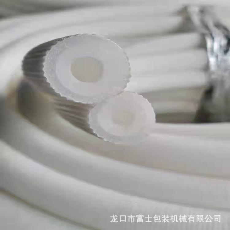 富士供应EPE发泡空调保温管挤出机 卷管机挤出包管机红黄绿管机